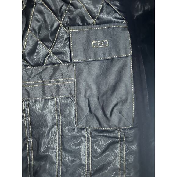 Perry Ellis Portfolio (L) Black Vintage Winter Coat Jacket Women’s Large 60067R - Picture 12 of 16